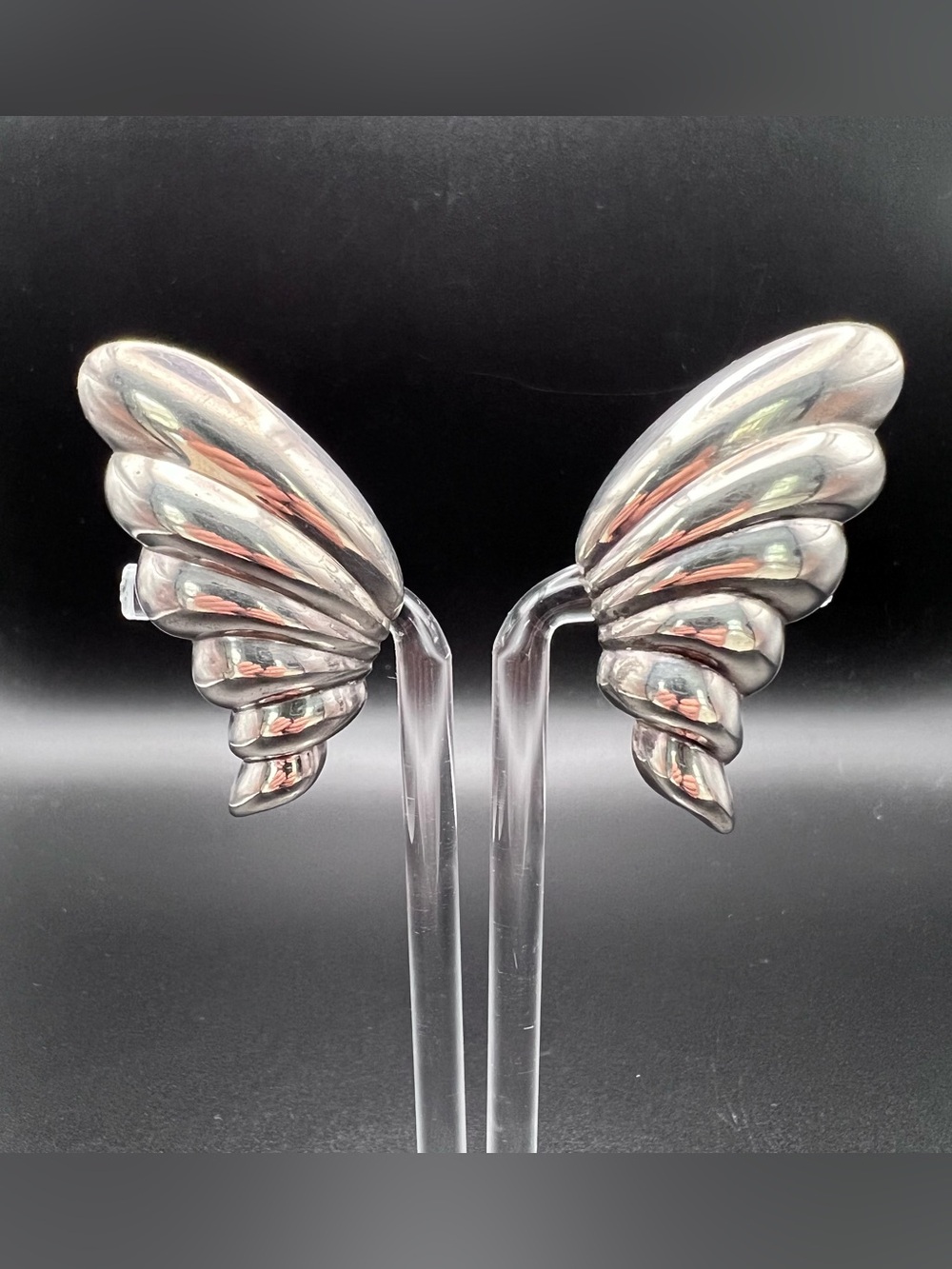 Vintage Jondell Spain Butterfly Wing Earrings